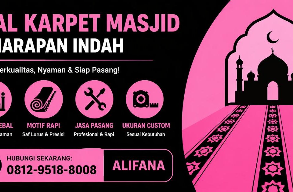 Jual karpet masjid di Harapan Indah alifana