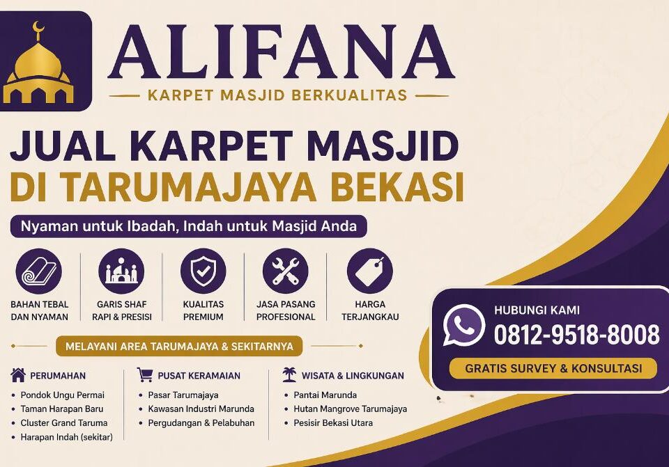 Jual karpet masjid di Tarumajaya alifana