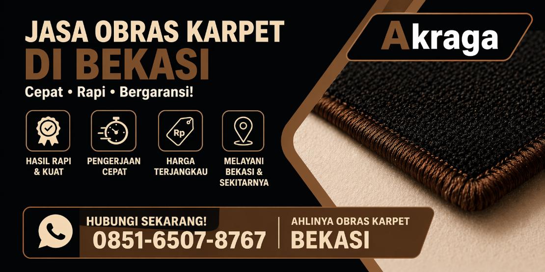 jasa obras karpet bekasi alifana
