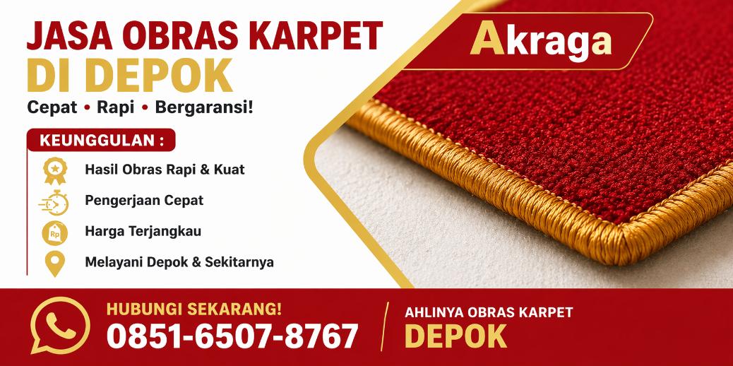 jasa obras karpet depok alifana