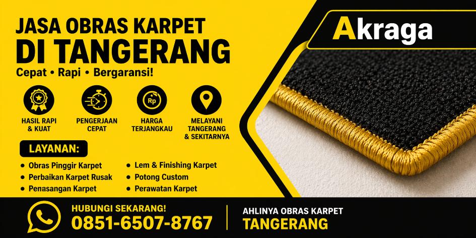 jasa obras karpet tangerang alifana