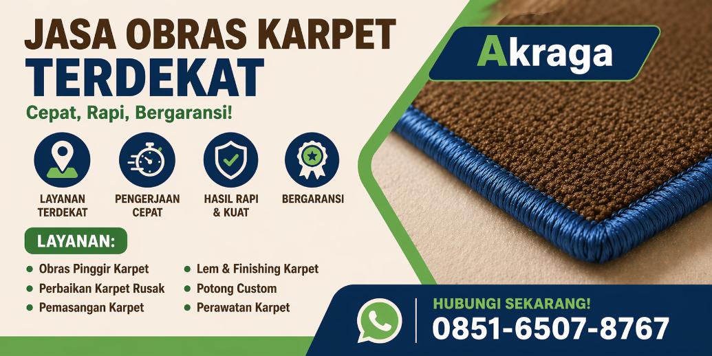 jasa obras karpet terdekat alifana