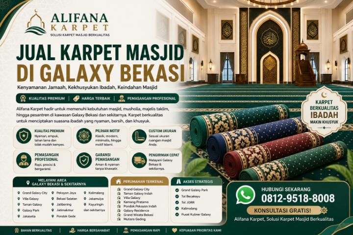 Jual Karpet Masjid Galaxy alifana