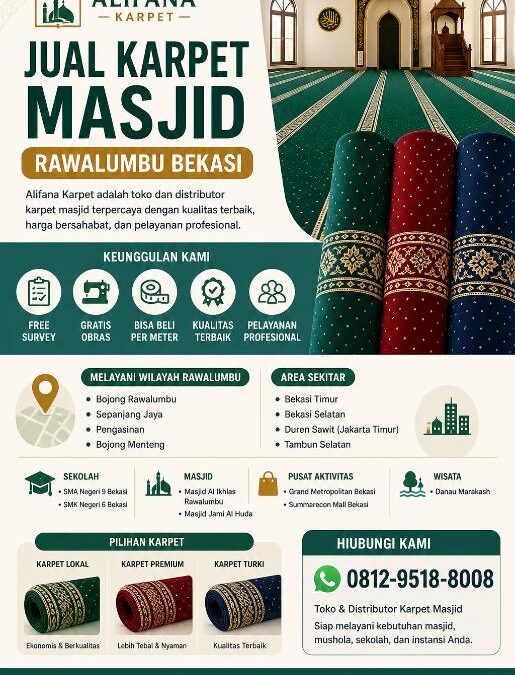 Jual Karpet Masjid Rawalumbu Bekasi alifana