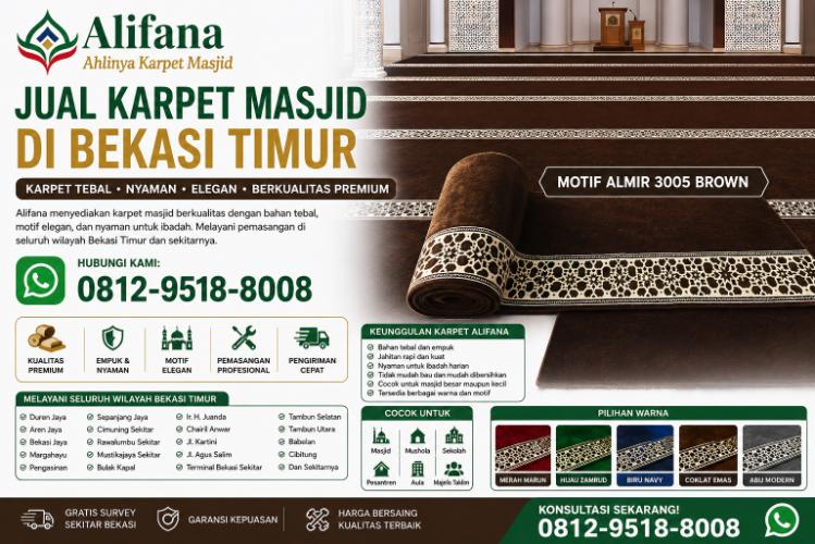 Jual Karpet Masjid di Bekasi Timur alifana