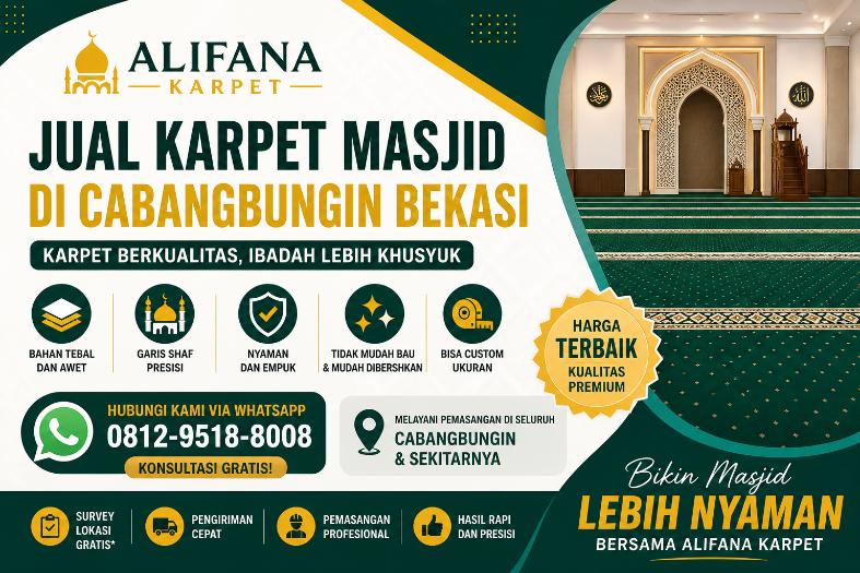 Jual karpet masjid di Cabangbungin alifana